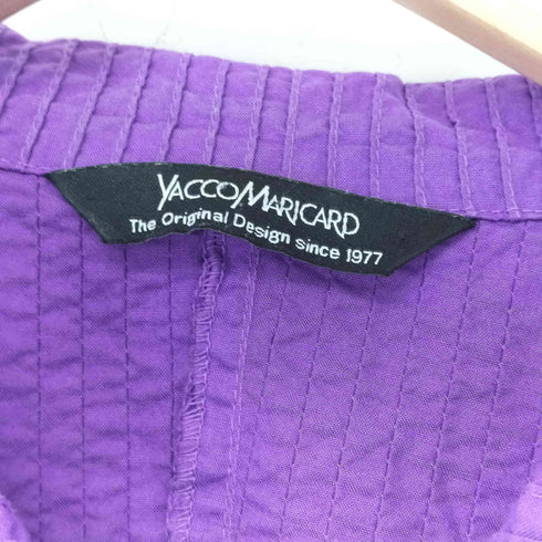 ヤッコマリカルド YACCO MARICARD ヤッコマリカルド ピンタック ドルマンスリーブシャツ レディース N