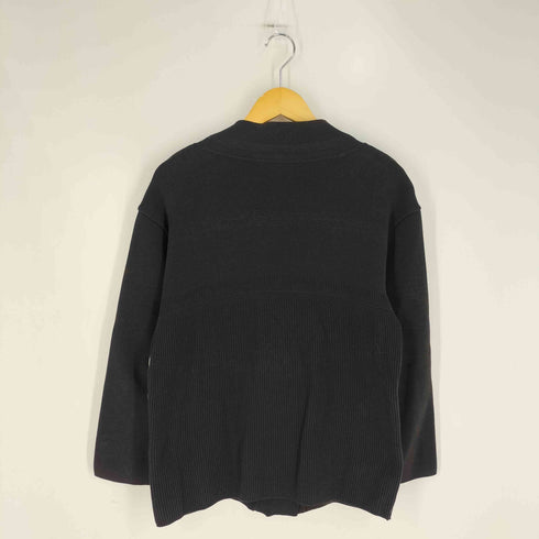 イッセイミヤケ ISSEY MIYAKE 80S 銀タグ インターナショナル期 メタルボタン 切替 コットンレーヨン カーディガン レディース JPN:M