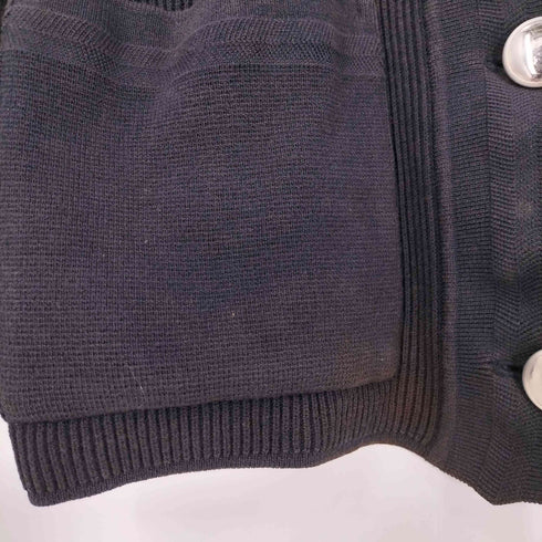 イッセイミヤケ ISSEY MIYAKE 80S 銀タグ インターナショナル期 メタルボタン 切替 コットンレーヨン カーディガン レディース JPN:M