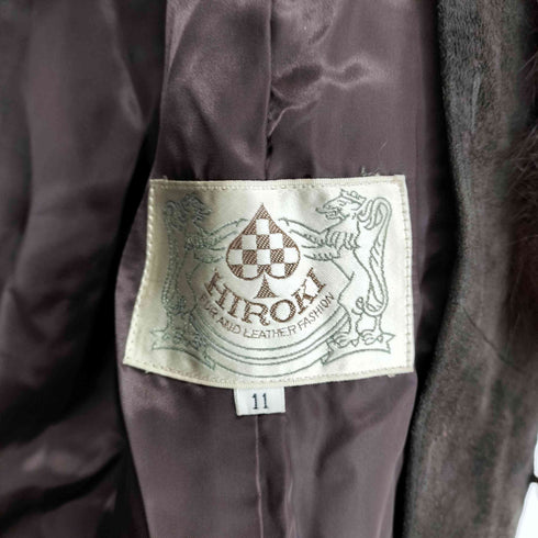HIROKI genuine leather ムートン マキシ ファーコート レディース 11