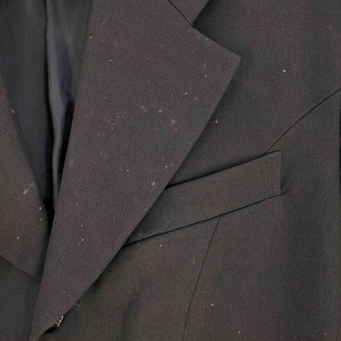 トリココムデギャルソン tricot COMME des GARCONS 90S AD1992 93SS ウール 4B 裾カットデザイン テーラードジャケット 1タック スラックス セットアップ レディース S