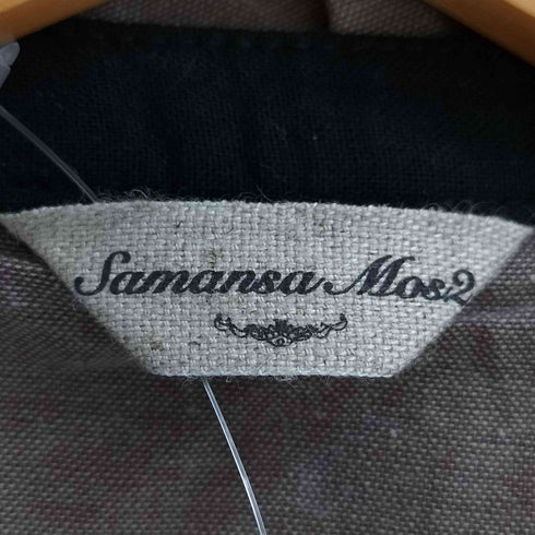 サマンサモスモス samansa Mos2 配色ギャザーワンピース レディース FREE