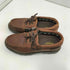 Dunham BUSH BROWN 本革 3EYE レザー デッキ シューズ メンズ US:9.5EEE