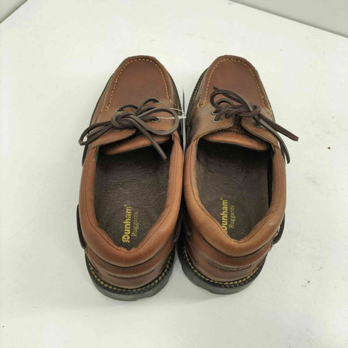 Dunham BUSH BROWN 本革 3EYE レザー デッキ シューズ メンズ US:9.5EEE