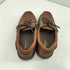 Dunham BUSH BROWN 本革 3EYE レザー デッキ シューズ メンズ US:9.5EEE
