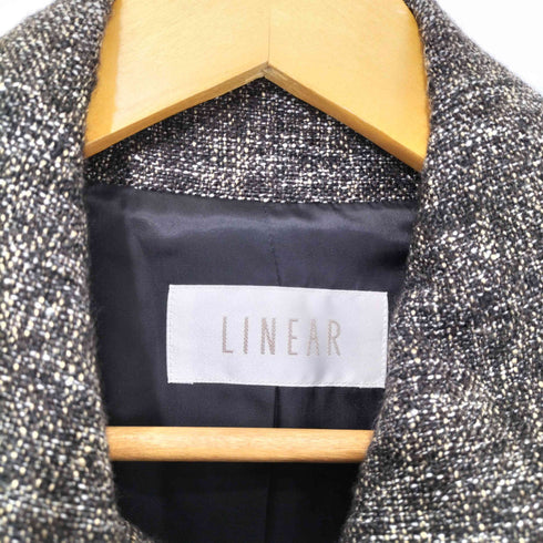 LINEAR ウール混 パイピングデザイン チェスターコート メンズ