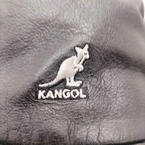 カンゴール KANGOL 裏地 総柄 牛革 レザーバケットハット メンズ M