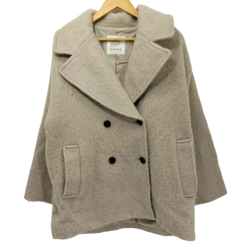 クロシェット Cloche シャギーミドルコート Pコート レディース JPN:2