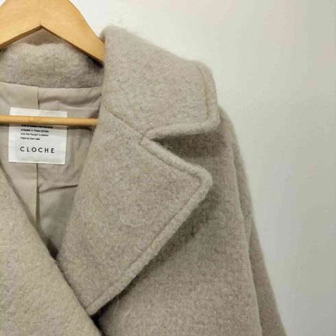クロシェット Cloche シャギーミドルコート Pコート レディース JPN:2