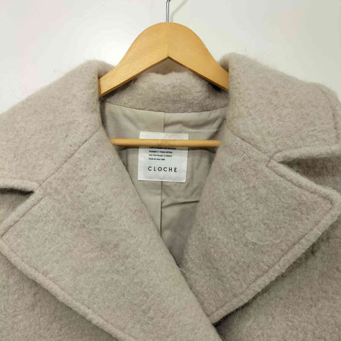 クロシェット Cloche シャギーミドルコート Pコート レディース JPN:2