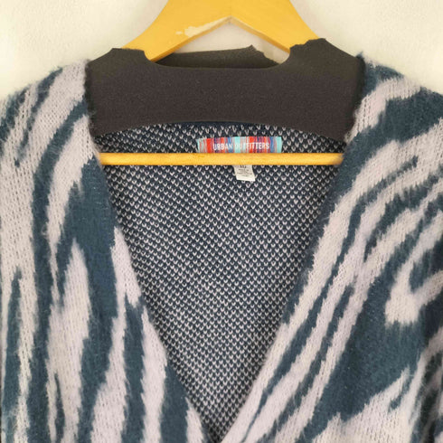 アーバンアウトフィッターズ URBAN OUTFITTERS ゼブラ ニットカーディガン メンズ import:XL
