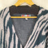 アーバンアウトフィッターズ URBAN OUTFITTERS ゼブラ ニットカーディガン メンズ import:XL