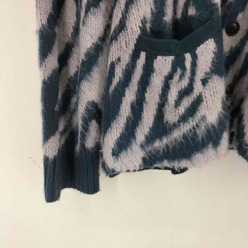 アーバンアウトフィッターズ URBAN OUTFITTERS ゼブラ ニットカーディガン メンズ import:XL