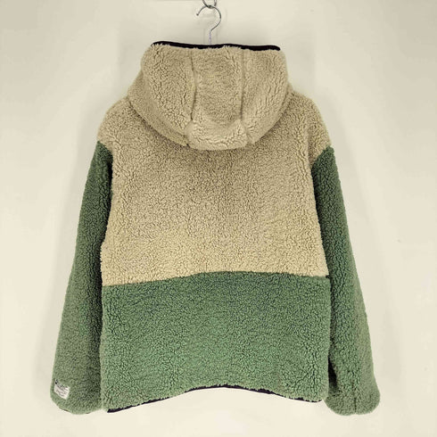 パワートゥザピープル POWER TO THE PEOPLE 切替し フーディ ボア ジャケット レディース JPN:M