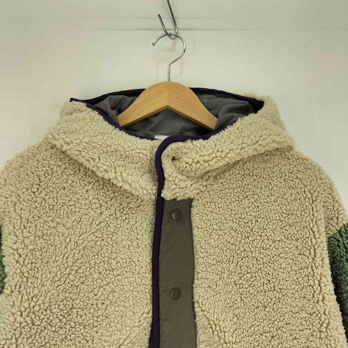 パワートゥザピープル POWER TO THE PEOPLE 切替し フーディ ボア ジャケット レディース JPN:M