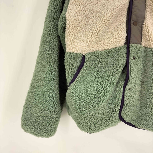 パワートゥザピープル POWER TO THE PEOPLE 切替し フーディ ボア ジャケット レディース JPN:M