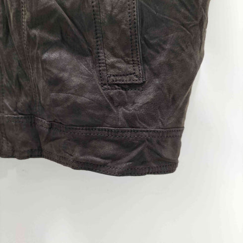 DONAR HENSWEAR 本革 リアルレザー ジップアップ フライト ジャケット メンズ 52