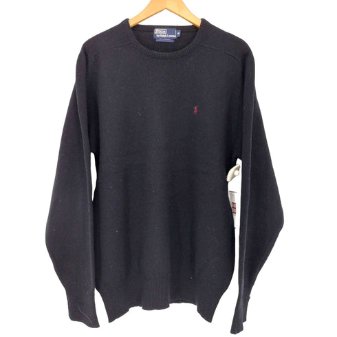 ポロバイラルフローレン Polo by RALPH LAUREN Lambswool ポニー刺繍クルーネックニット メンズ import:M