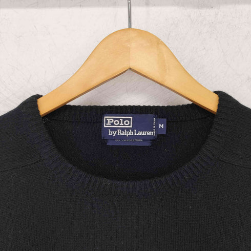 ポロバイラルフローレン Polo by RALPH LAUREN Lambswool ポニー刺繍クルーネックニット メンズ import:M