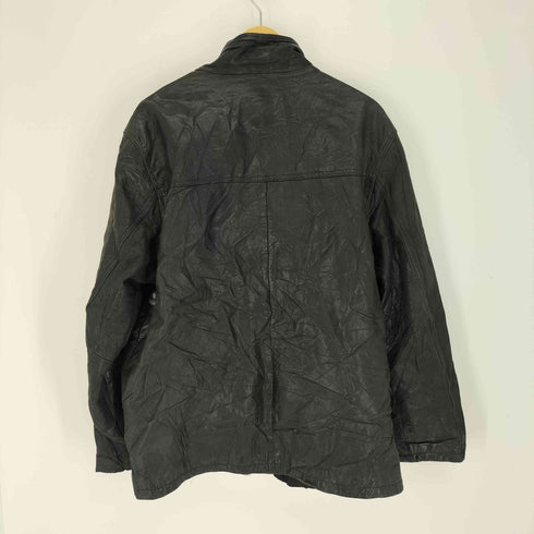 AT COMPANY 本革 リアルレザー スタンドカラー ボンバージャケット ビックサイズ メンズ 2XL