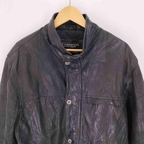 AT COMPANY 本革 リアルレザー スタンドカラー ボンバージャケット ビックサイズ メンズ 2XL