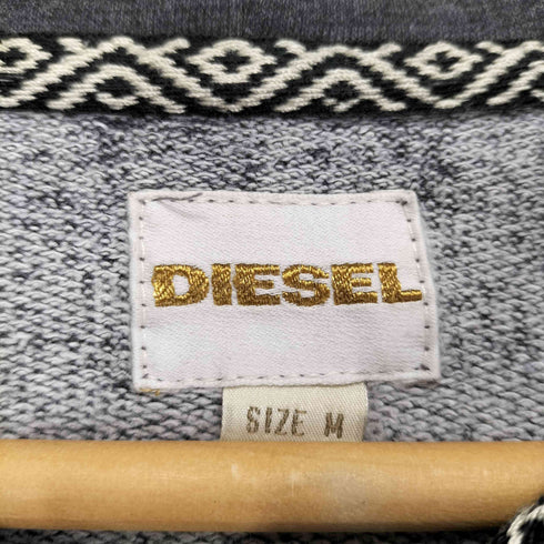 ディーゼル DIESEL ロゴデザインジップアップパーカー レディース M