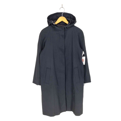 バーバリーロンドン BURBERRY LONDON ナイロンコットン フーデッドロングコート レディース 40