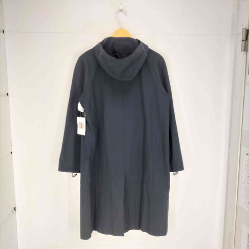 バーバリーロンドン BURBERRY LONDON ナイロンコットン フーデッドロングコート レディース 40