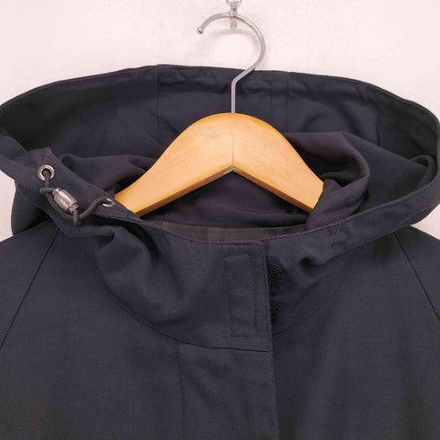 バーバリーロンドン BURBERRY LONDON ナイロンコットン フーデッドロングコート レディース 40