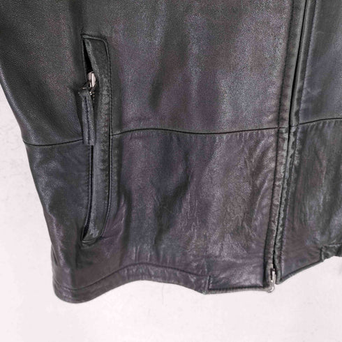 バナナリパブリック BANANA REPUBLIC Genuine Leather シングルレザージャケット メンズ M