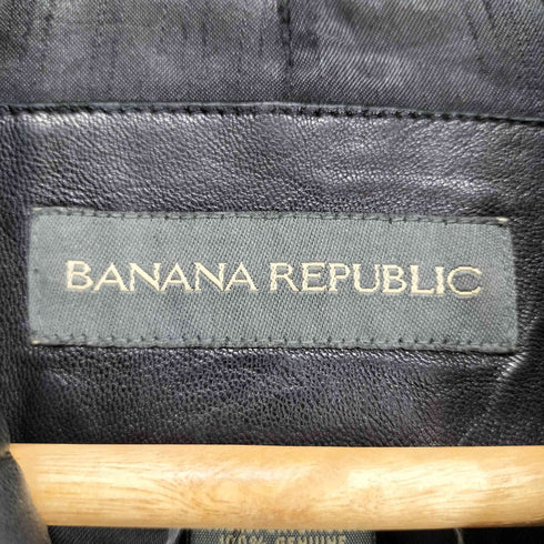 バナナリパブリック BANANA REPUBLIC Genuine Leather シングルレザージャケット メンズ M