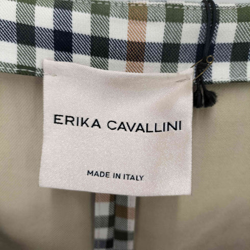 エリカカヴァリーニ ERIKA CAVALLINI チェック柄ジャンパースカート レディース 46