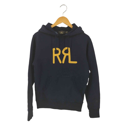 ダブルアールエルラルフローレン RRL RALPH LAUREN ロゴプリントプルオーバーパーカー Logo Fleece Hoodie メンズ 170/92A