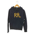 ダブルアールエルラルフローレン RRL RALPH LAUREN ロゴプリントプルオーバーパーカー Logo Fleece Hoodie メンズ 170/92A
