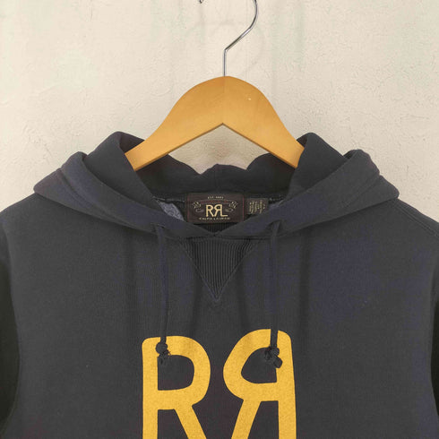 ダブルアールエルラルフローレン RRL RALPH LAUREN ロゴプリントプルオーバーパーカー Logo Fleece Hoodie メンズ 170/92A