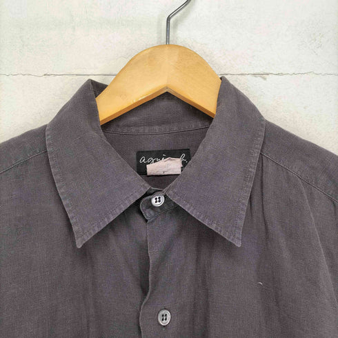 アニエスベーオム Agnes b.homme リネン100 開襟シャツ メンズ 40