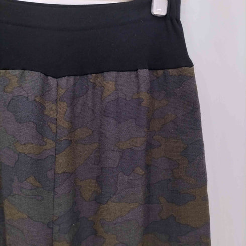 ビアズリー BEARDSLEY ウエストリブプリントパンツ レディース FREE