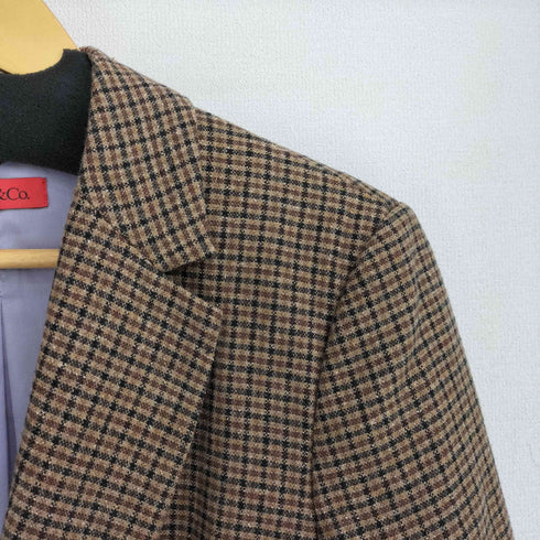 マックスアンドコー MAX&CO. チェック テーラードジャケット レディース USA10