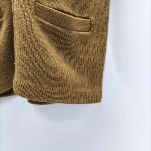 70S BRISTOL PRODUCTS USA製 DSW ワッペン アクリル ニット レタード カーディガン ロングリブ メンズ US:38