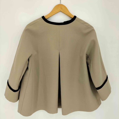 ティアラ Tiara 1B バイカラー ボクシージャケット レディース