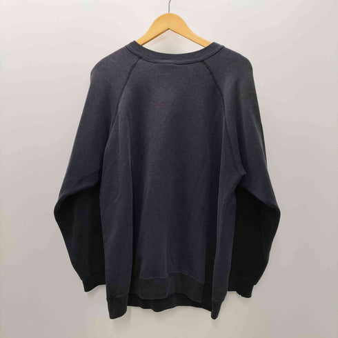 80S Hanes ボディ ACTIVEWEAR USA製 コットン アクリル ラグランスリーブ ブランク スウェット メンズ 2X-BIG
