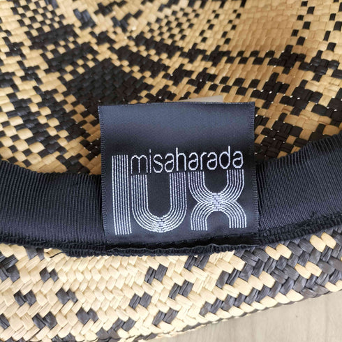MISA HARADA バッジ付き麦わら帽子 メンズ