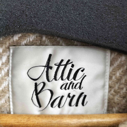 Attic and Barn ヘリンボーンロングベストコート レディース 42