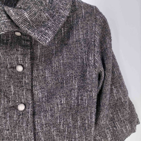 ポールアンドジョー PAUL&JOE フランス製 ハイネック ウール混アクリル 七分袖 バックボタン ワンピース レディース FR:36