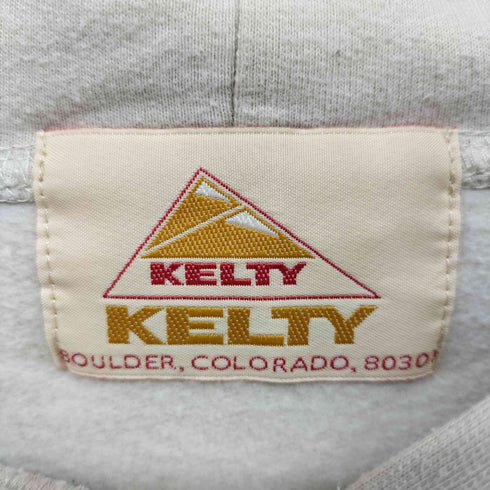 ケルティ KELTY 別注 ワンポイント ヴィンテージロゴ プルオーバー パーカー メンズ JPN:XL