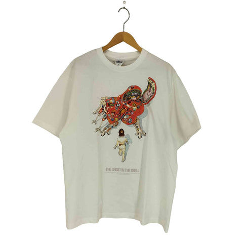 フロントキャラクタープリントクルーネックTシャツ メンズ XL
