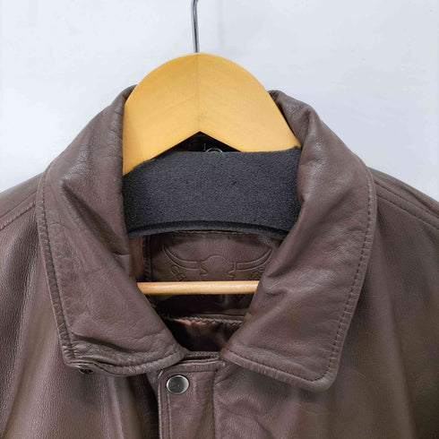 genuine leather A-2型 牛革 レザーフライトジャケット メンズ