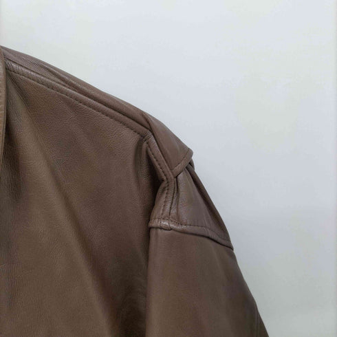 genuine leather A-2型 牛革 レザーフライトジャケット メンズ