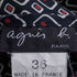 アニエスベー agnes b. PARIS フランス製 総柄 タック入り コットン ノースリーブワンピース レディース FR:36