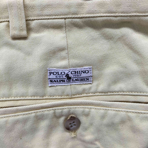 ラルフローレン RALPH LAUREN POLO CHINO 2タック コットン チノパン スラックス メンズ 34/32